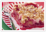 Plum and hazelnut slice