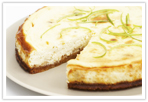 Creamy lime cheesecake